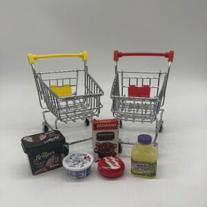 Zuru Mini Brands Food Lot & Shopping Carts Toy Bundle Lot